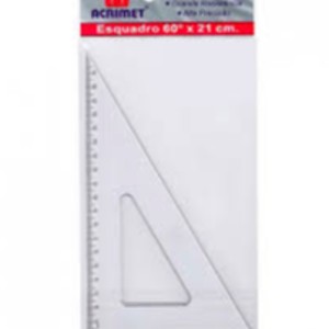 ESQUADRO ACRILICO C/ESCALA (60) 531 ACRIMET