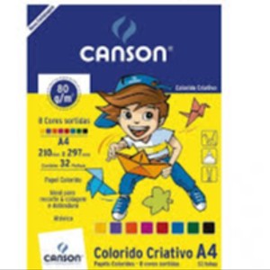 BLOCO COLORIDO CRIATIVO 120G A4 24F REF.66667163