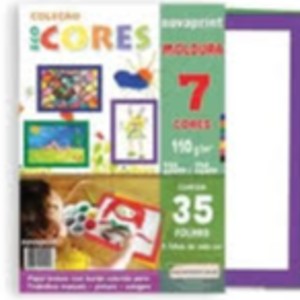 BLOCO ECOCORES 110GR A4 C/7 CORES - MOLDURA