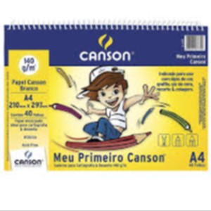 BLOCO MEU PRIMEIRO CANSON A4 140GR REF.66667087 CANSON