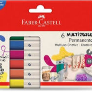 MARCADOR MULTIMARK C/6 PERMANENTE FABER CASTELL