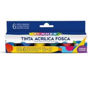 TINTA ACRILICA C/6 FOSCA ACRILEX