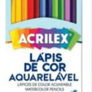 LAPIS DE COR C/ 12 CORES AQUARELAVEL