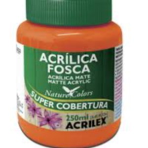 TINTA ACRILICA FOSCA  250 ML LARANJA